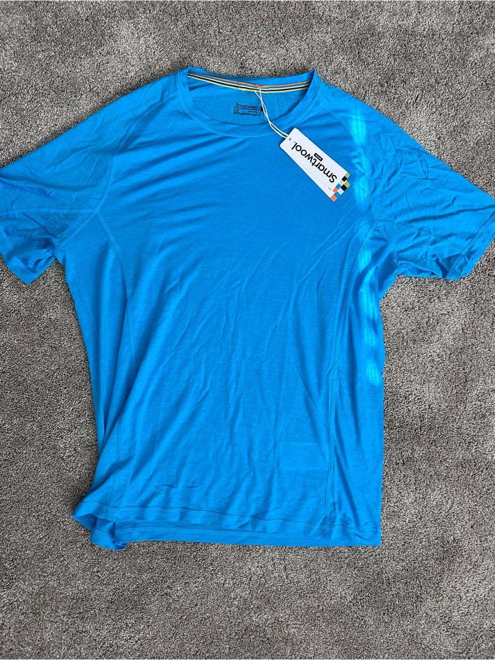 Smartwool Bright Turquoise Short Sleeve Performance Tee